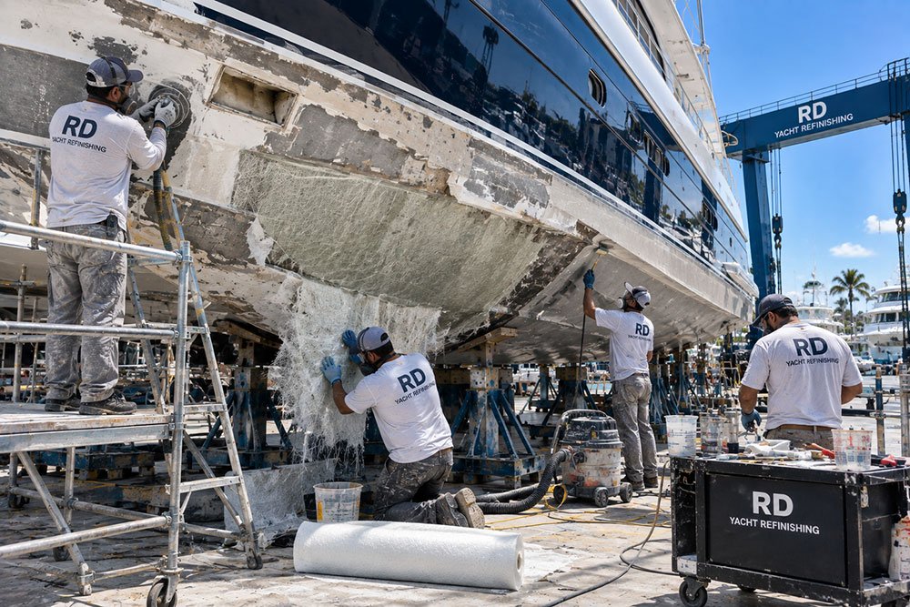 Boat and yacht fiberglass repair in Fort Lauderdale