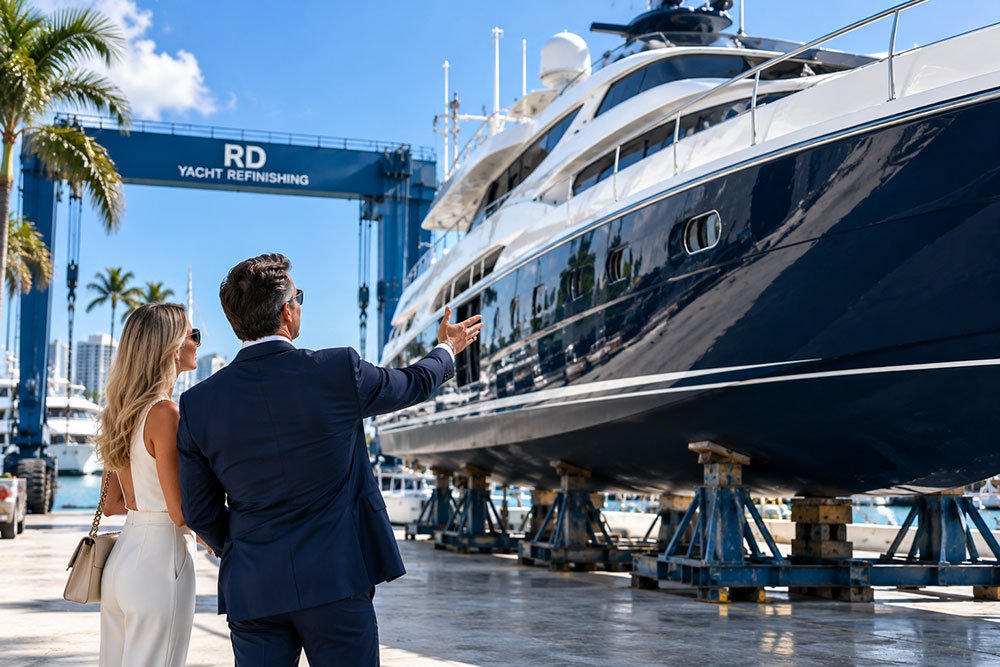 Professional boat and yacht painting in Fort Lauderdale
